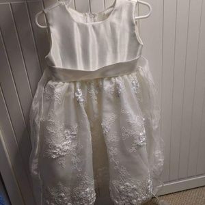 18-24 month Ivory flower girl or christening dress